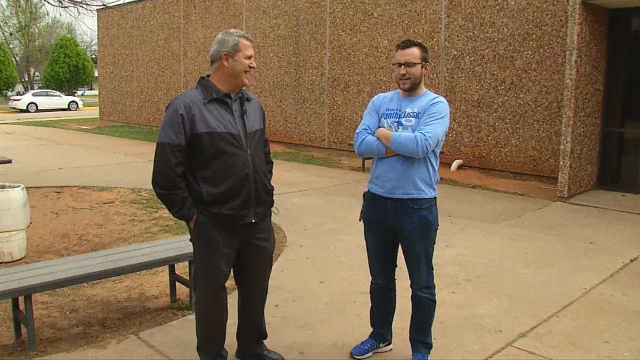 Harrah Athletic Trainer Hailed Hero After Saving Ref.