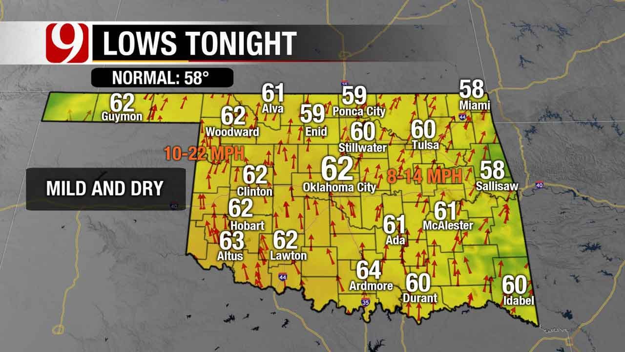 Warm Weather Sticks Around In OK, Storms Expected Later In The Week