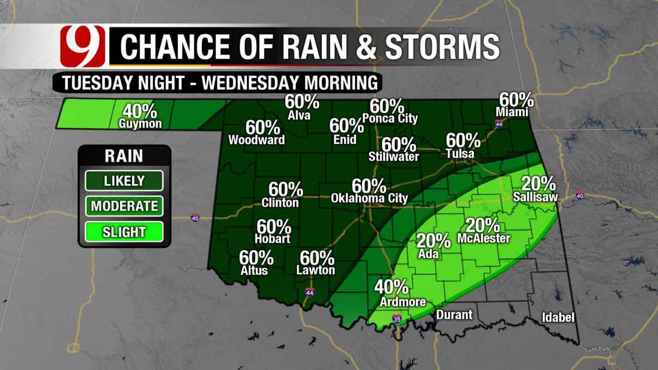 Warm Weather Sticks Around In OK, Storms Expected Later In The Week