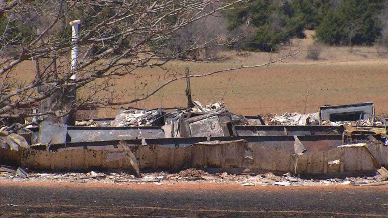 Oklahoma Wildfires Destroy Dozens Of Homes In Dewey County