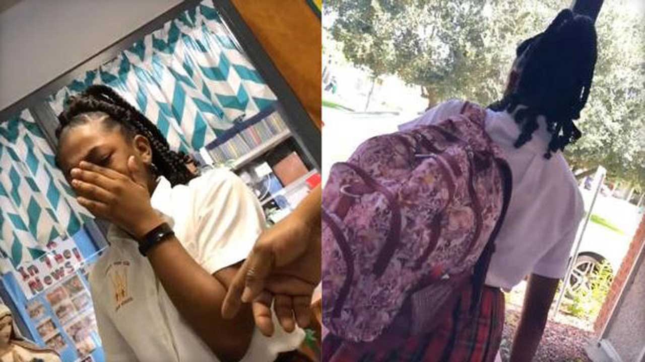 Video Shows Girl In Tears After She Was Told To Leave School Because Of Her Hair, Family Says