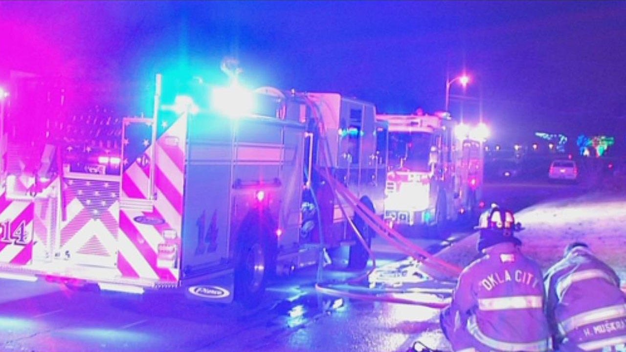 Crews Extinguish Fire At Vacant Apartment Building In NW OKC