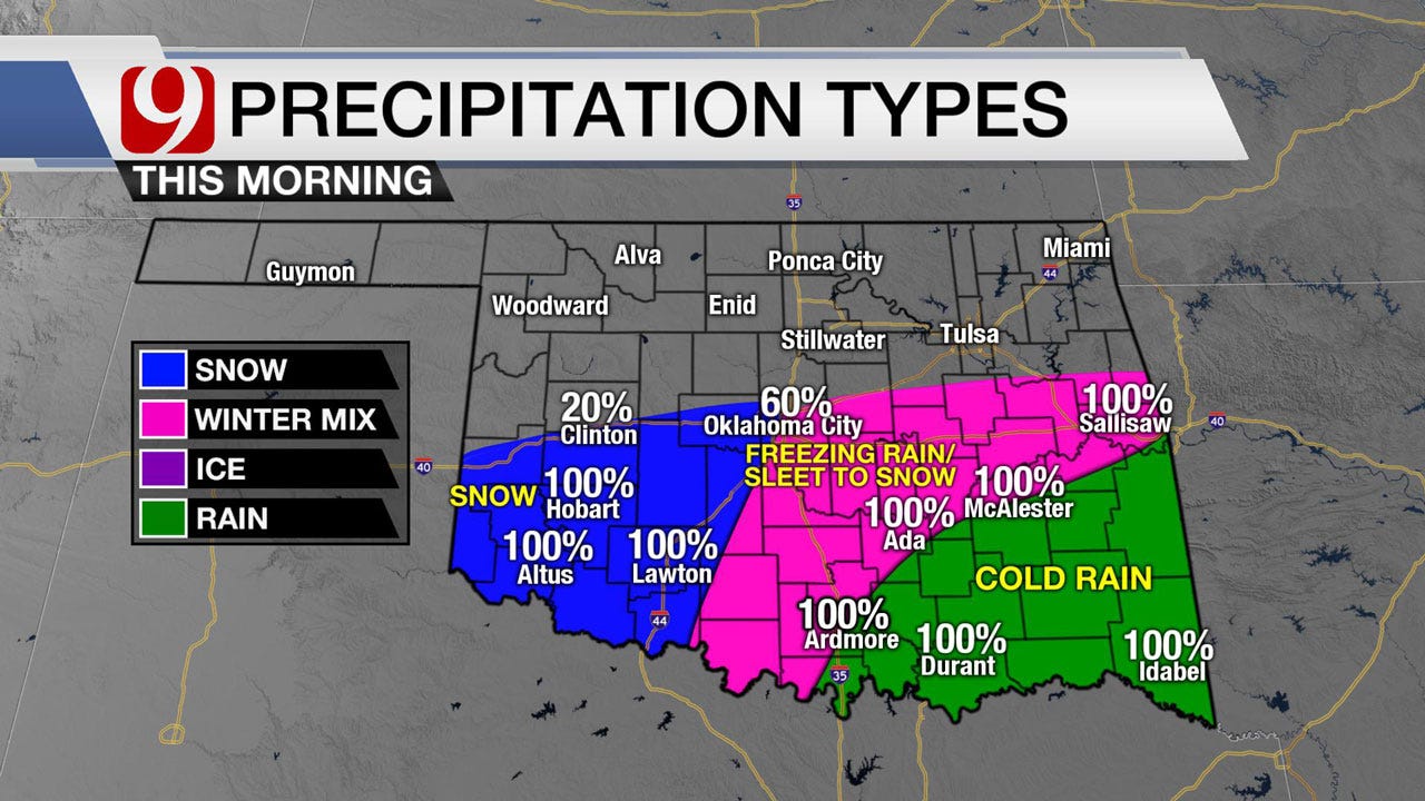 Winter Weather Expected To Move Out Of SW Oklahoma