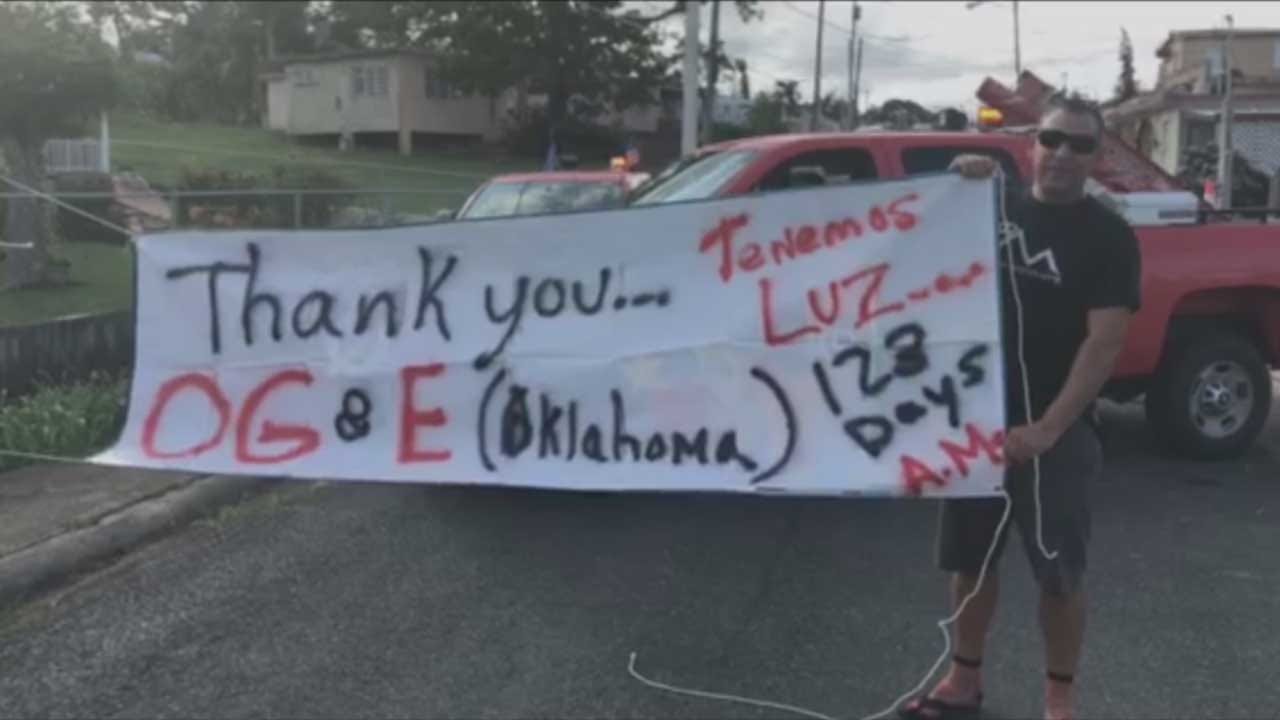 OG&E Crews Helping Restore Power In Puerto Rico