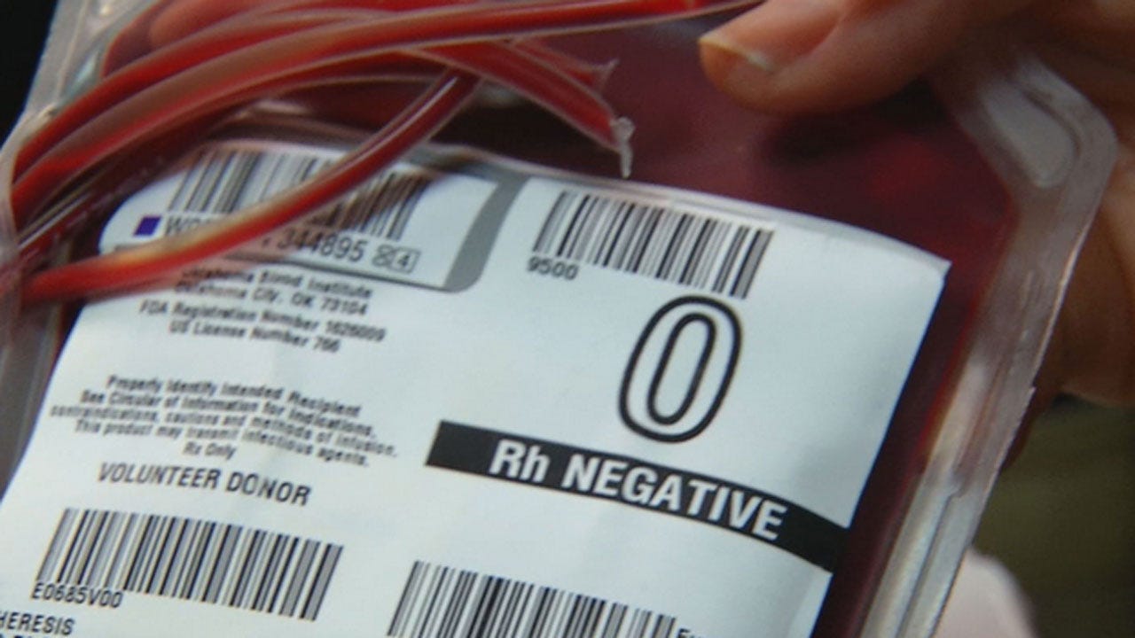 Oklahoma Blood Institute Reports Blood Supply Shortage