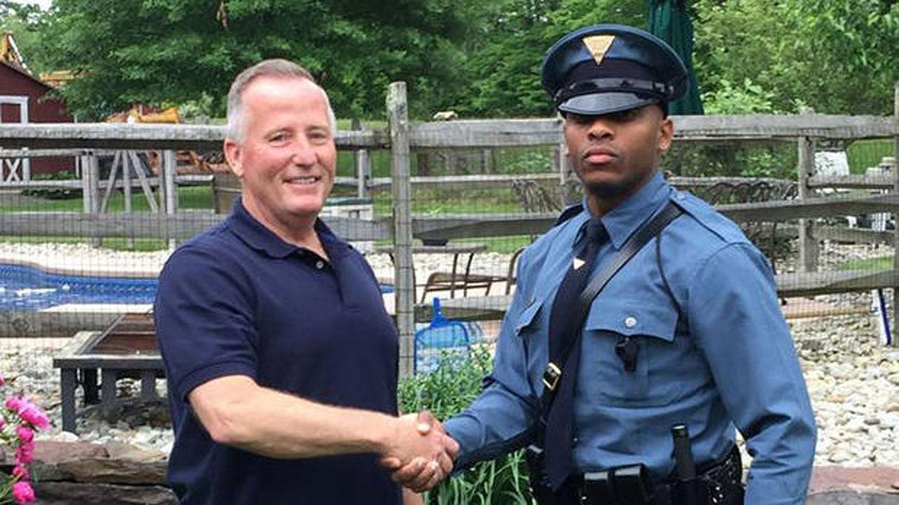 "Thanks For Delivering Me": State Trooper Stops Retired Cop Who