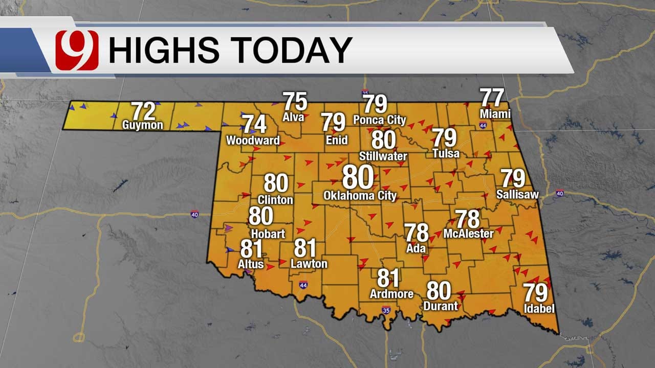 Extreme Fire Threat As High Temps, Strong Winds Move Through OKC Metro
