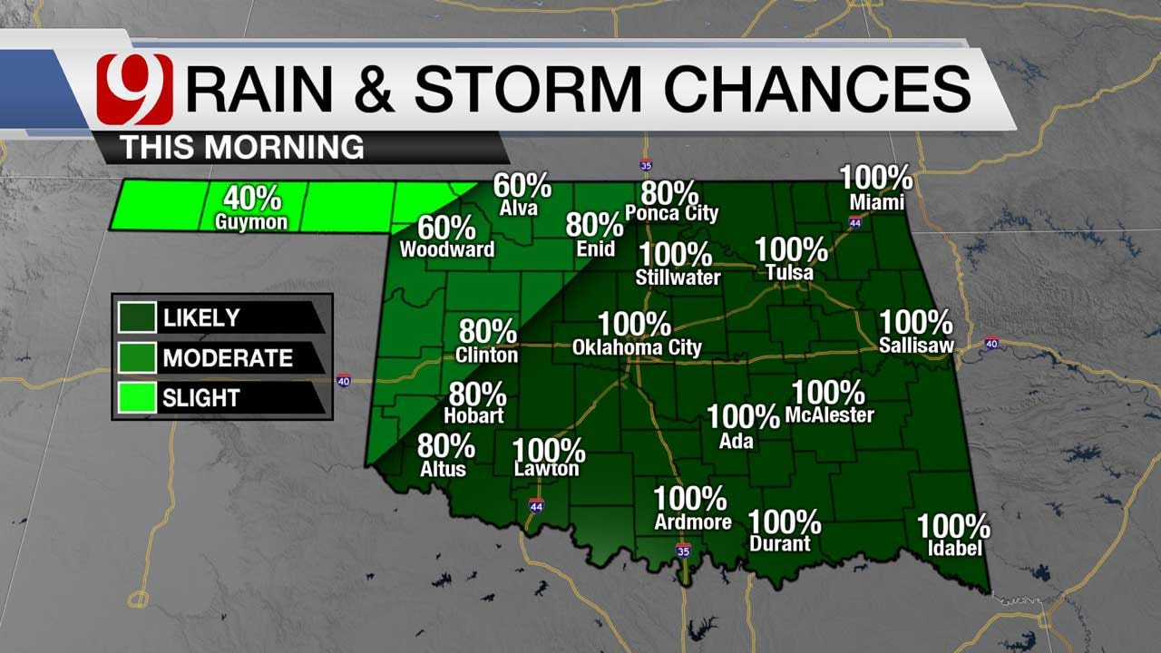 Rain To Taper Off By Tuesday Afternoon, More Rain Chances Throughout Week