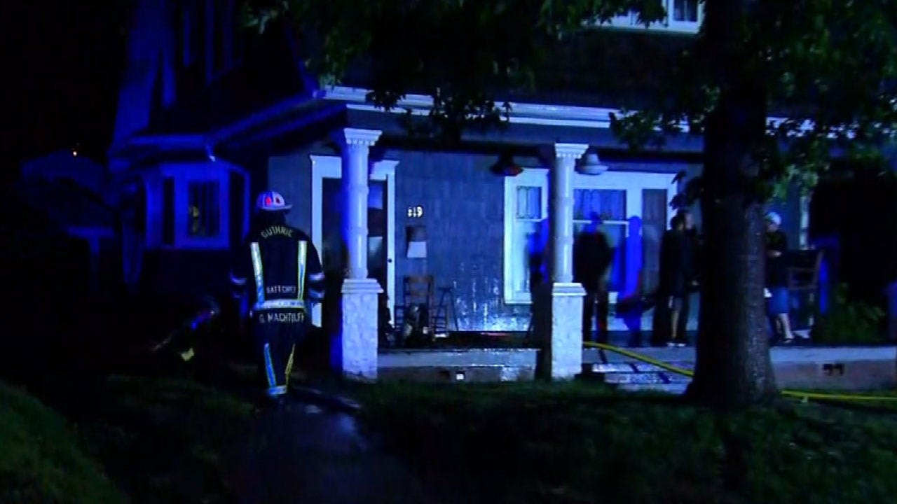 House Fire Sparked By Lightning In Guthrie, Officials Say