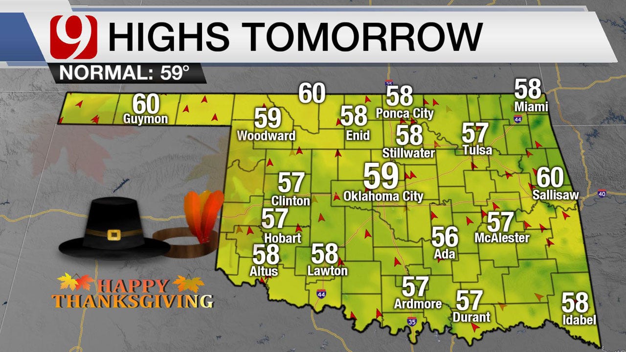 Temps Trending Upward, Looks Warm For Thanksgiving