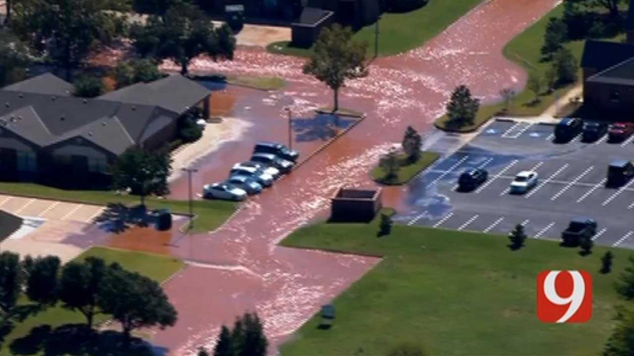 Water Main Break Near Mercy Hospital In OKC Snarls Traffic