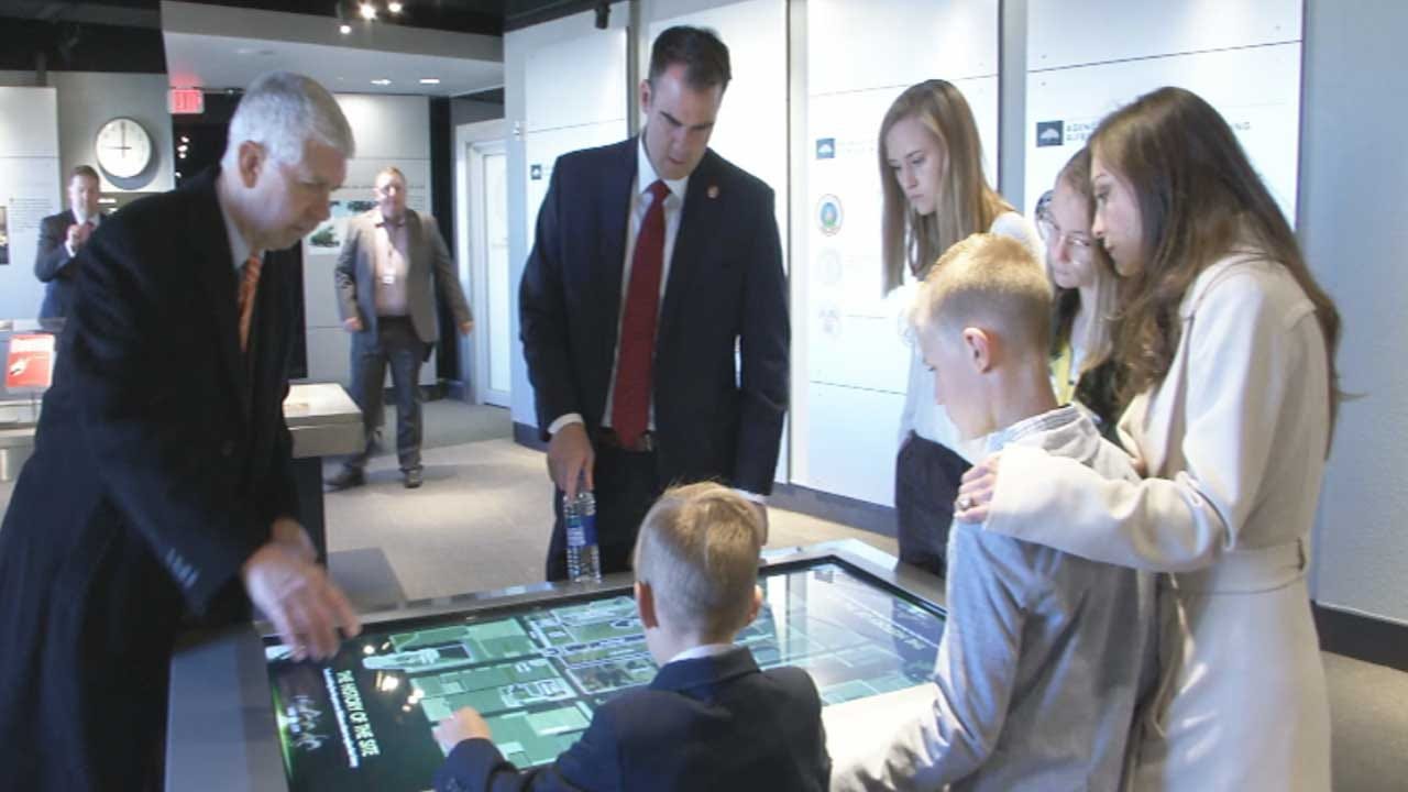 Governor Stitt, Family Tour OKC National Memorial Museum For First Time
