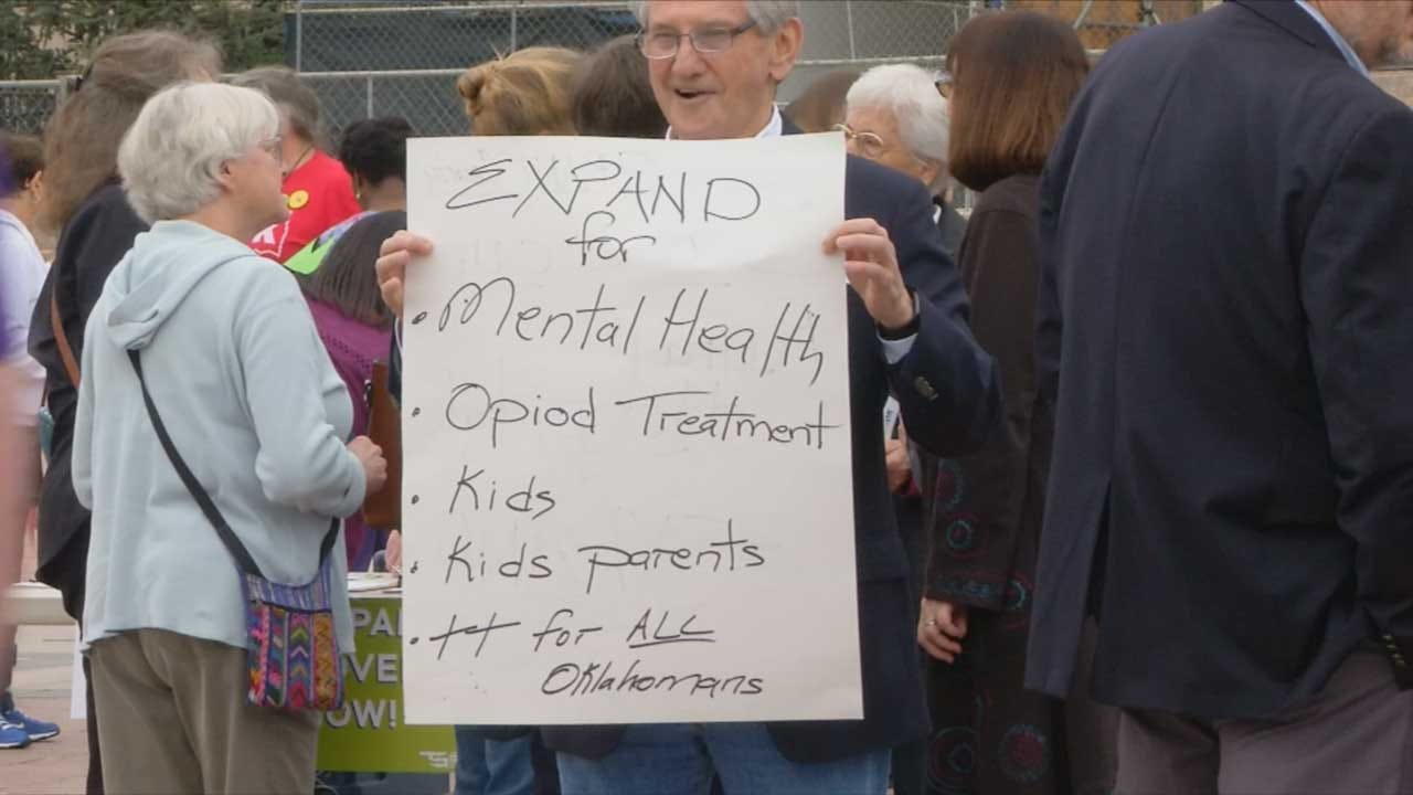 Dozens Rally For Health Care At State Capitol