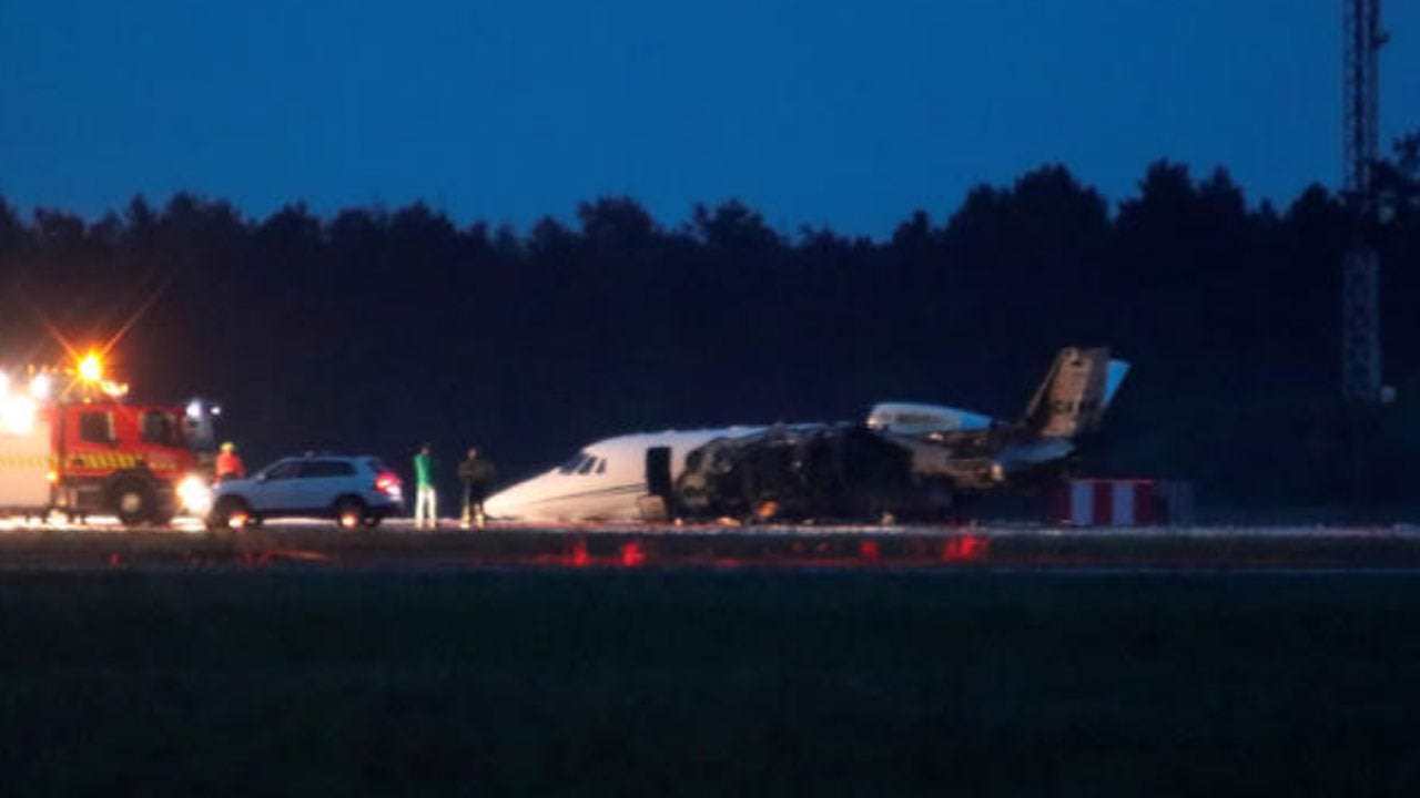 Plane Carrying Singer P!nk's Crew Crashes After Landing At Denmark Airport