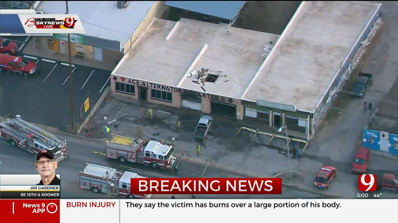 Man Suffering Burn Injuries From Fuel Pump Fire, MWC Officials Say