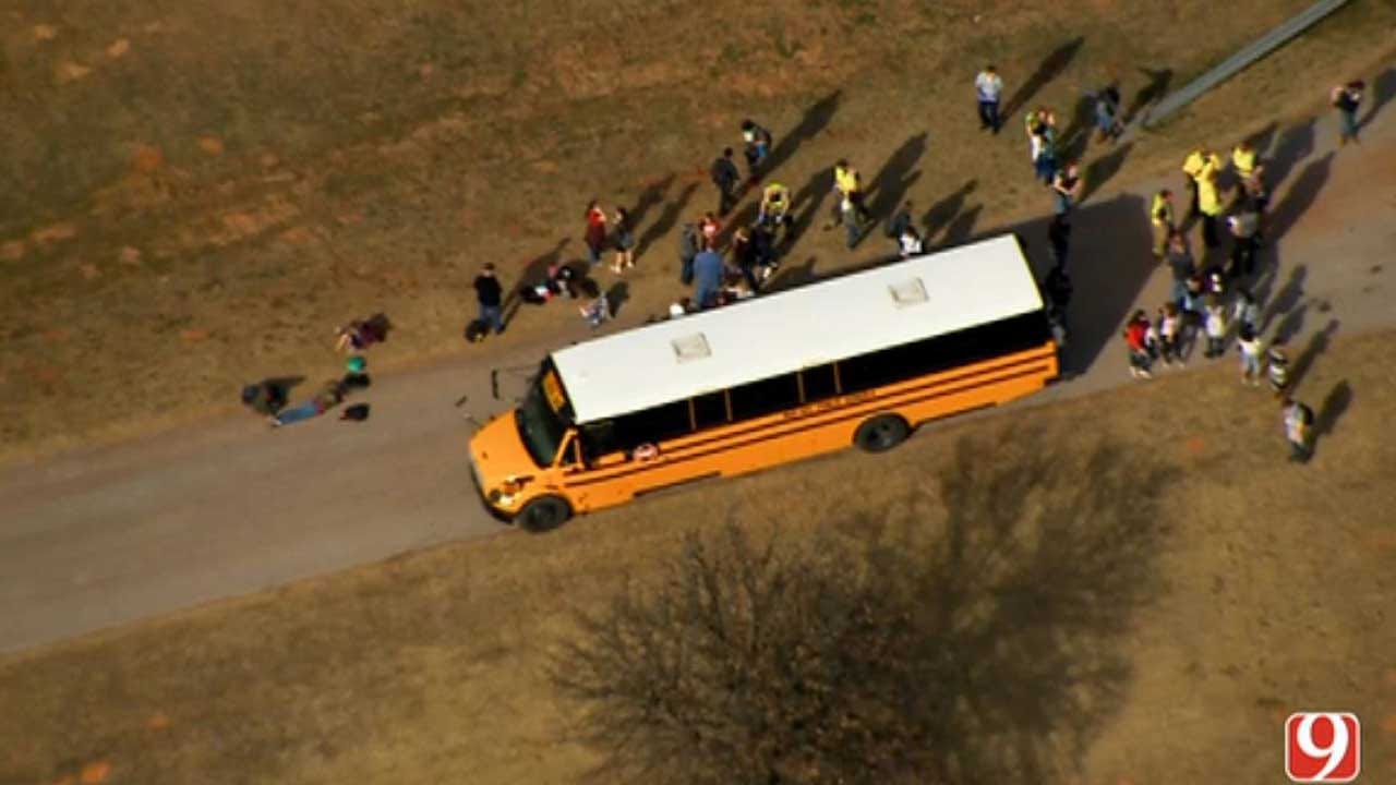 Minor Injuries Reported Following Crash Involving Mid-Del School Bus