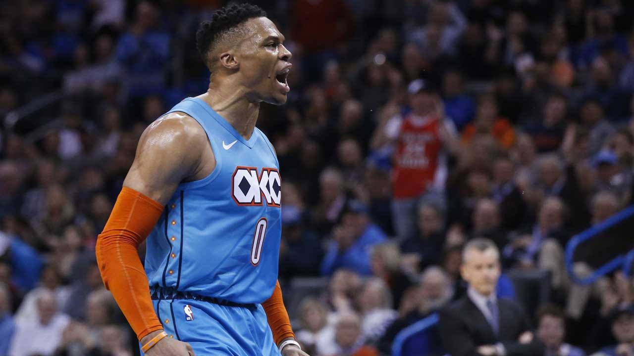 Westbrook's 7th Straight Triple-Double Leads OKC Past Magic