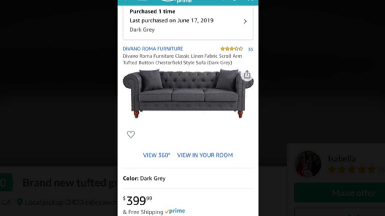 Toddler Buys 400 Couch On Amazon Unbeknownst To Mom