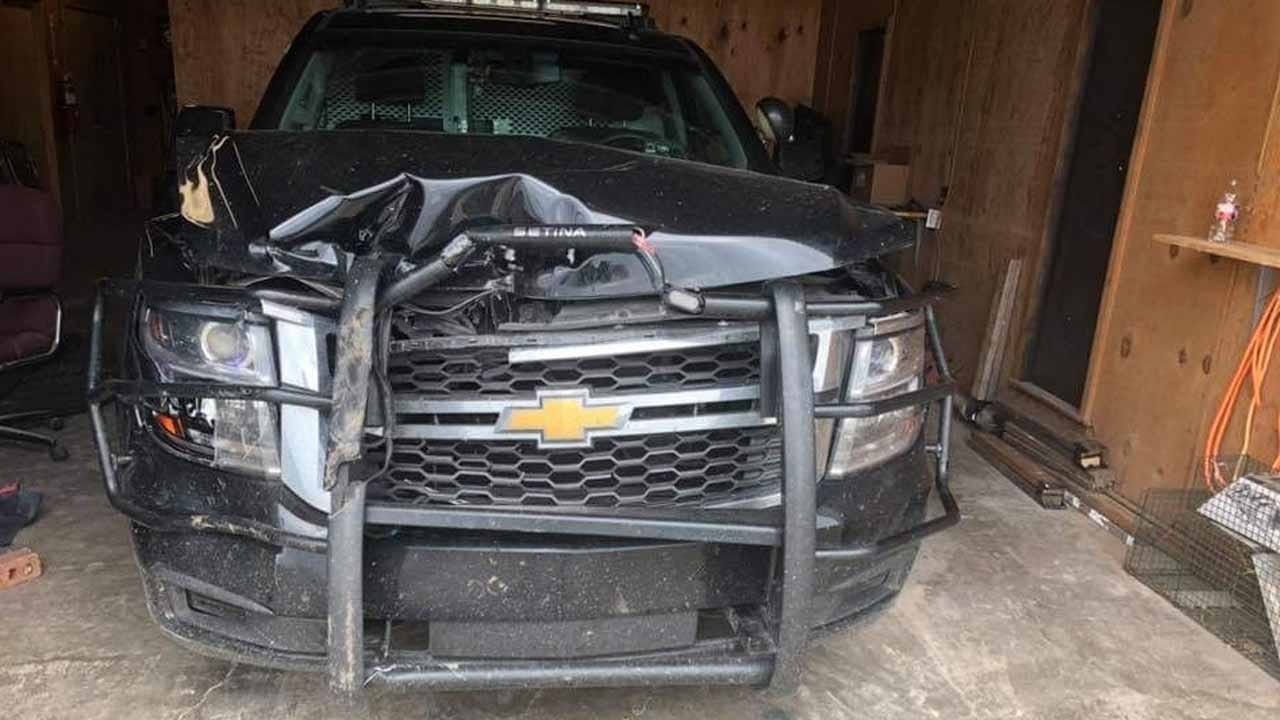 Paoli Police Department Asking For Help Repairing Damaged Patrol Car