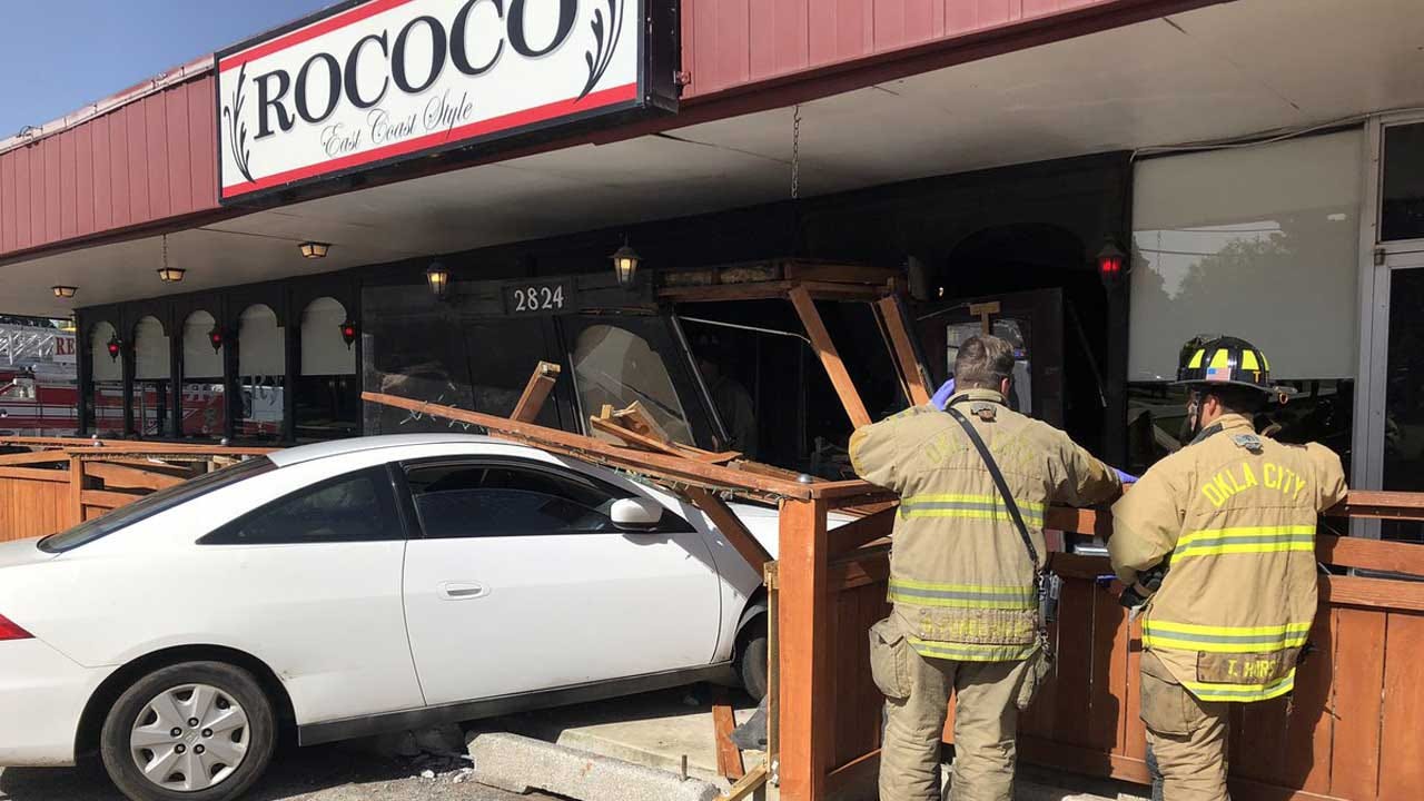 Car Crashes Into Restaurant In NW OKC