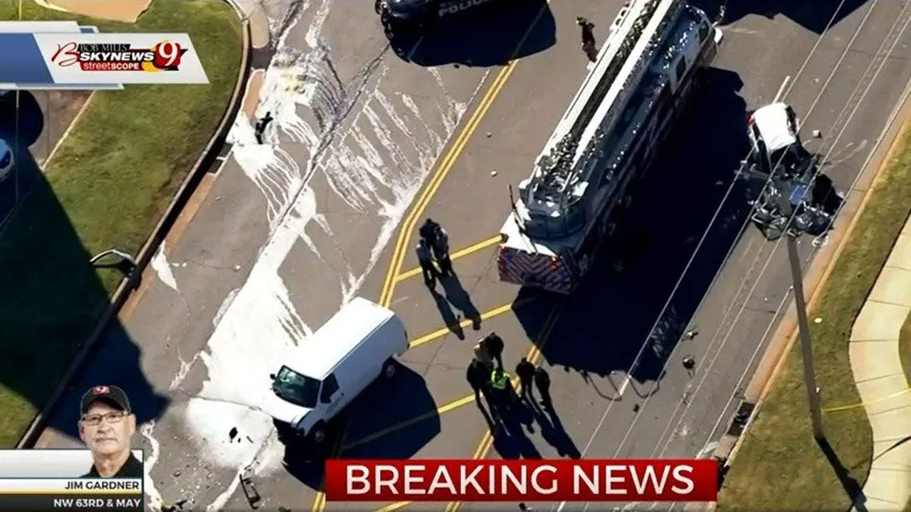 2 Dead, 1 Arrested After 4Vehicle Crash In NW OKC