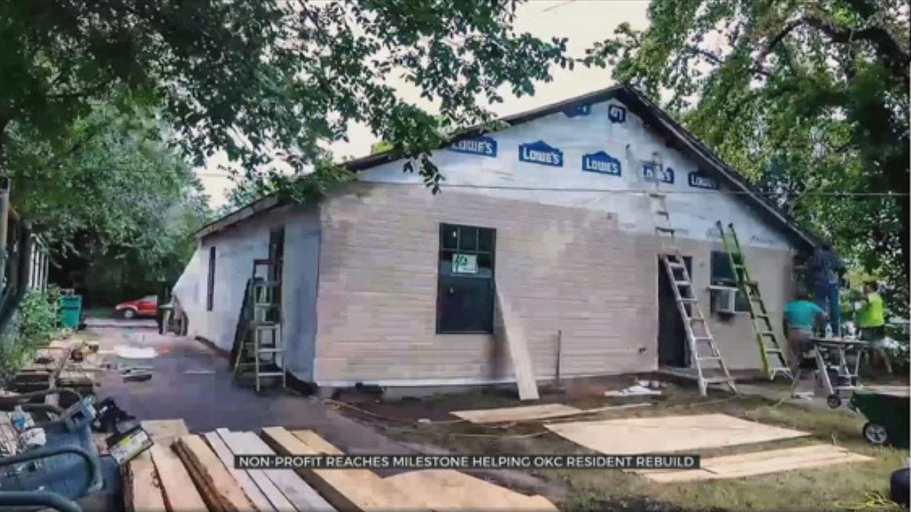 Habitat For Humanity Reaches Milestone By Helping OKC Resident Rebuild Home