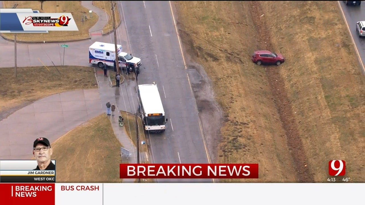 1 Injured In Crash Involving A City Bus In W OKC