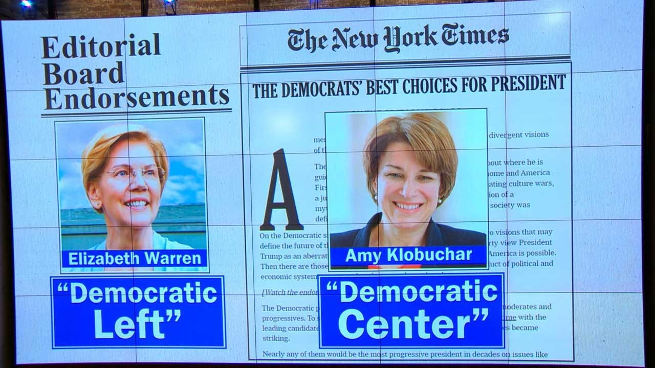 New York Times Endorses 2 Candidates For President For First Time