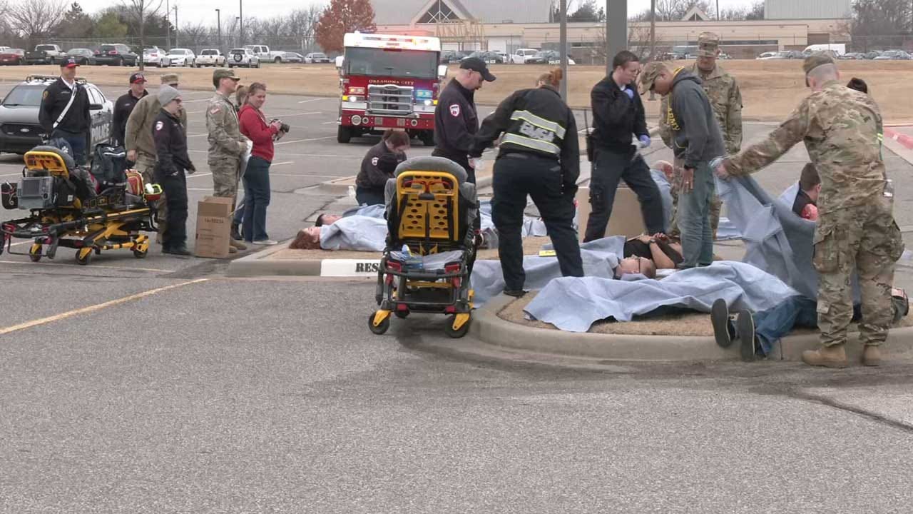 Oklahoma’s National Guard Hosts Disaster Training Drill At Metro Tech Oklahoma’s National Guard Hosts Disaster Training Drill At Metro Tech