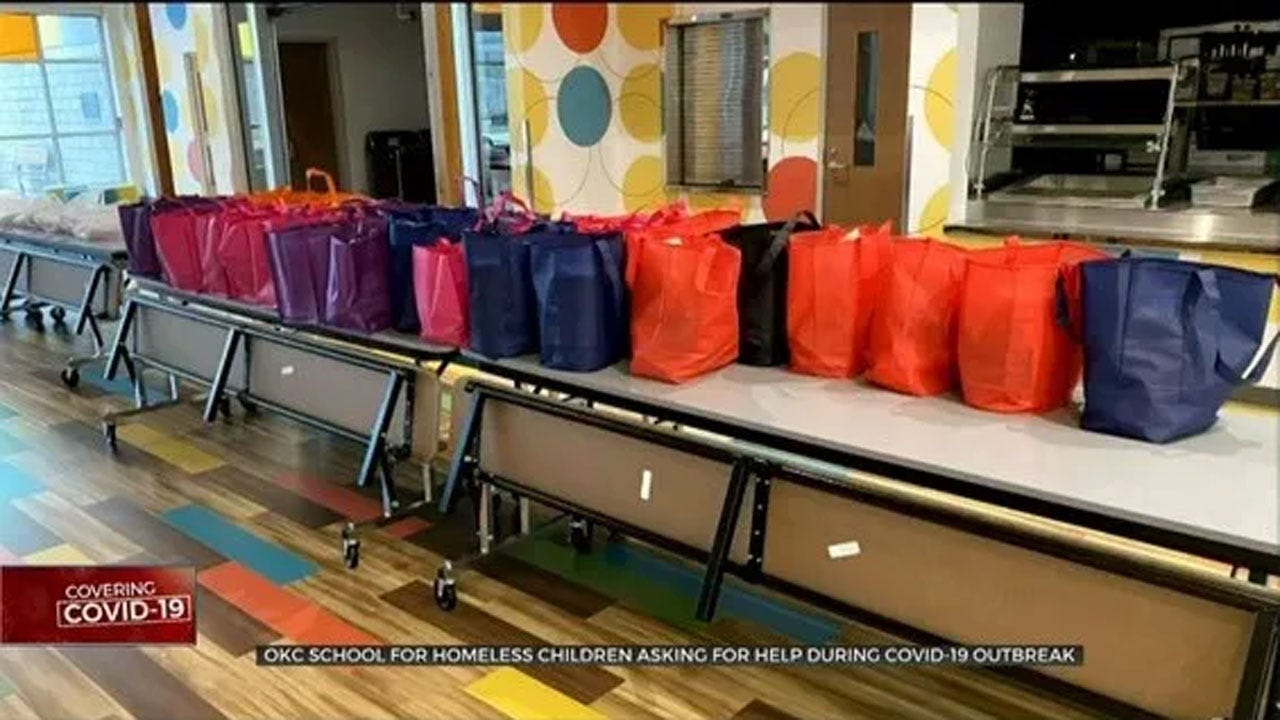 School For Homeless In Need Of Food Donations During Coronavirus Closures