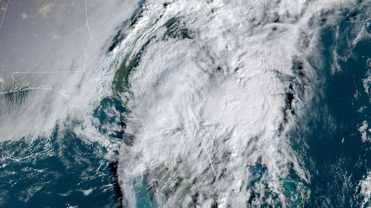 Tropical Storm Eta over Florida