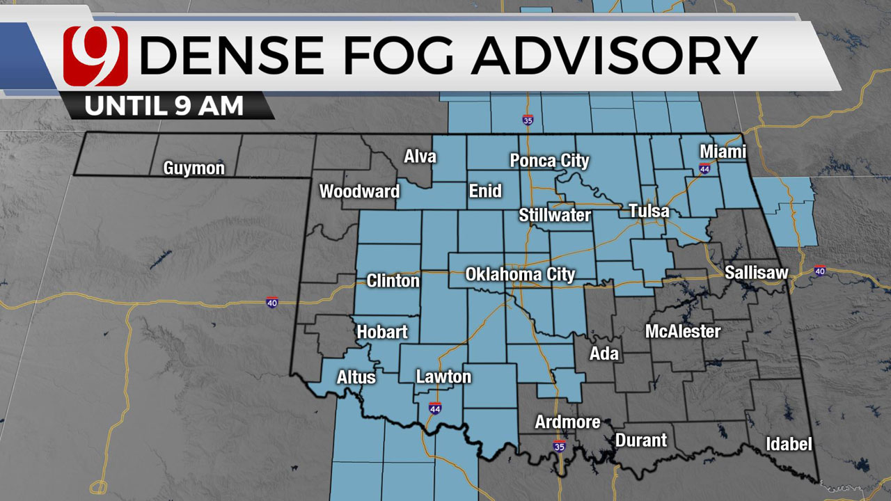 Okla. Sees Dense Fog Friday Morning; Afternoon Sees Sunny Skies, Highs