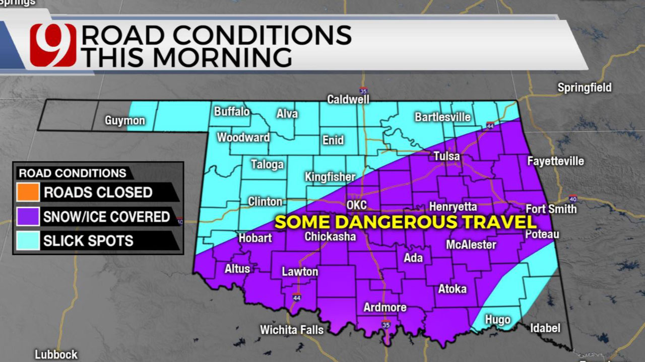 Wednesday Road Conditions 