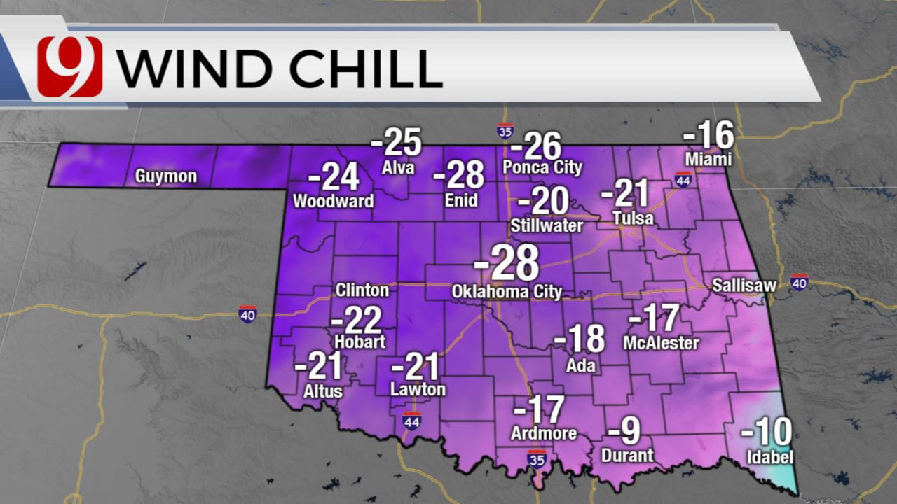 Monday Wind Chill 