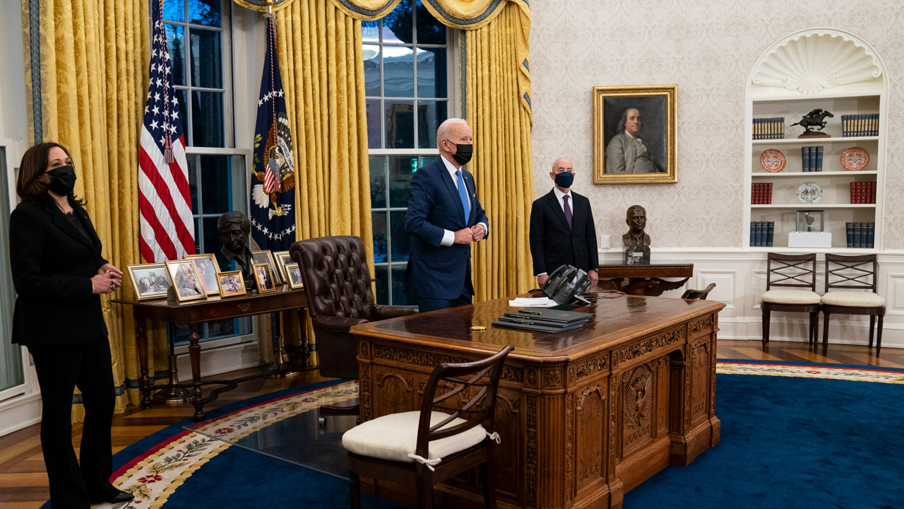 Joe Biden Oval Office Feb. 4, 2021