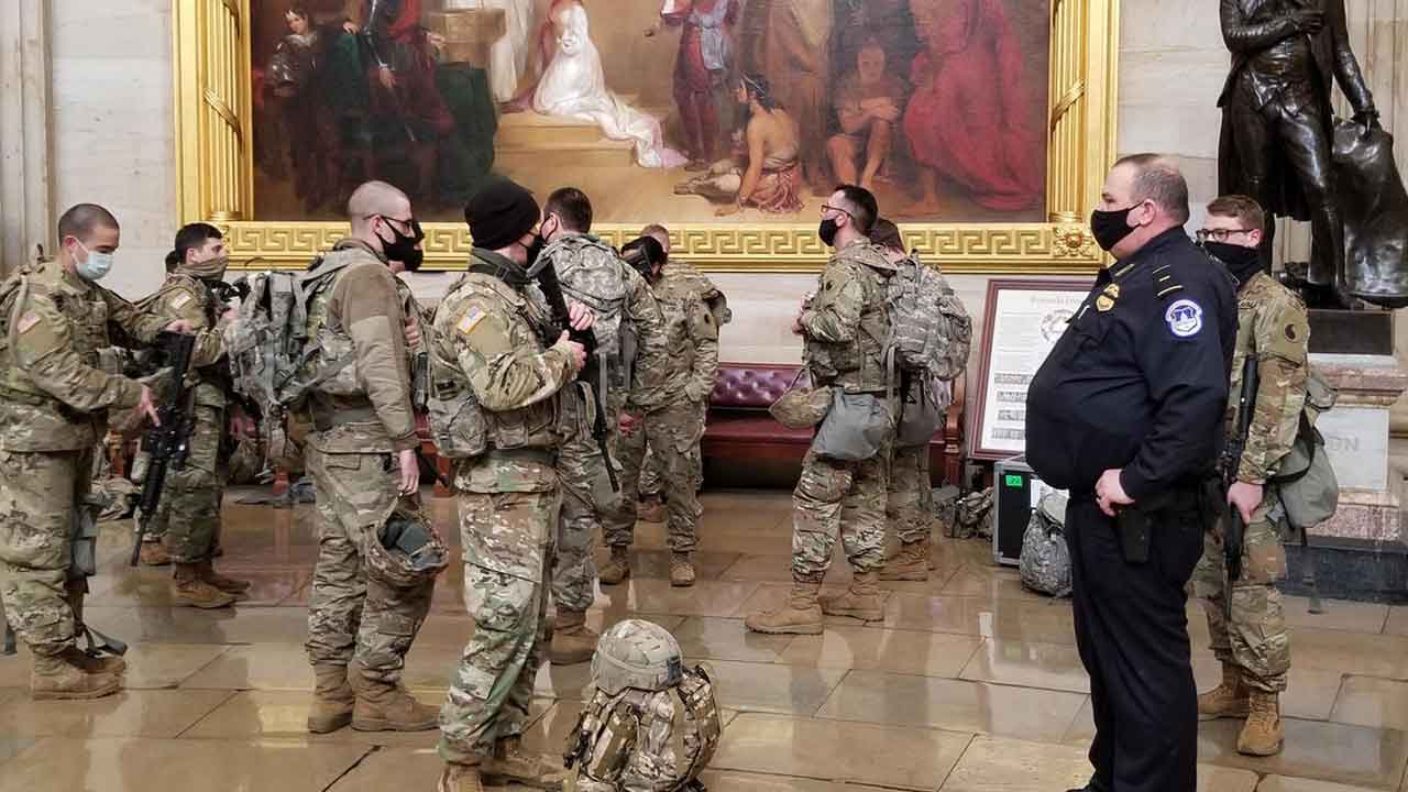 Capitol National Guard Troops - CBS News 