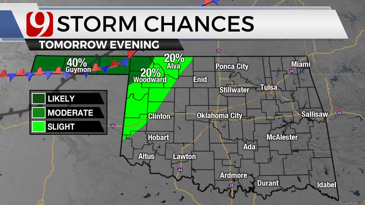 storm chances for Thursday for 6-23-21