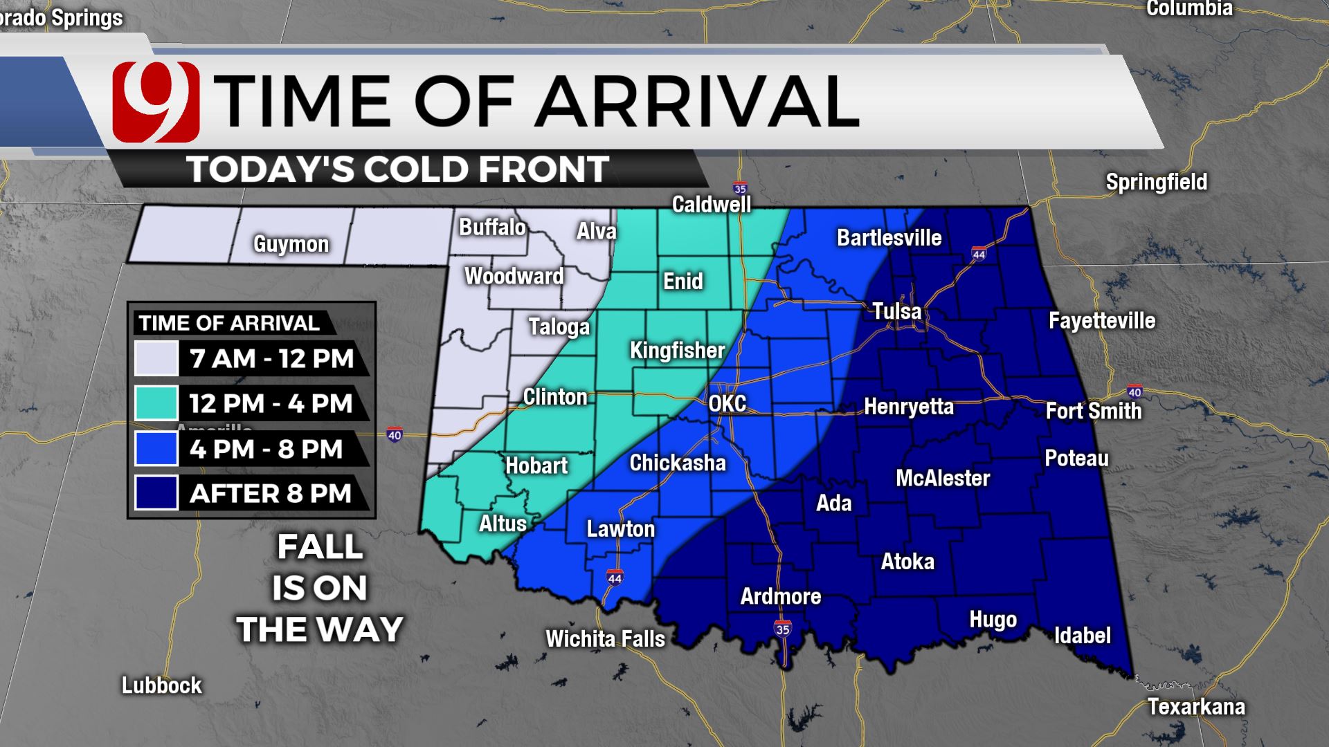 Big Cold Front Finally Arrives In Oklahoma
