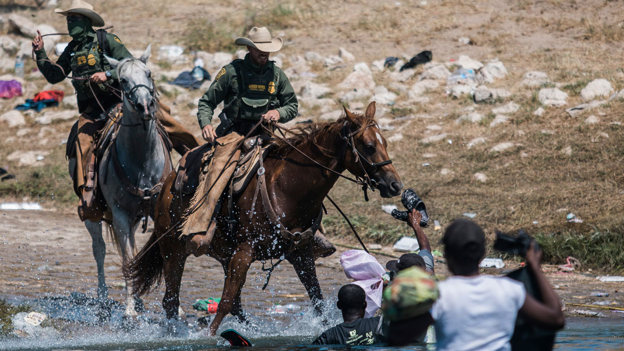 Border Patrol Whips Migrants