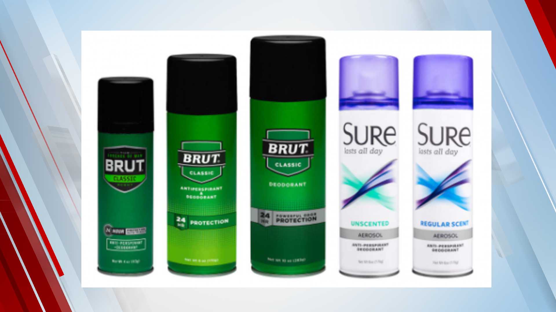 Sure, Brut Deodorant Sprays Recalled Nationwide After Benzene 