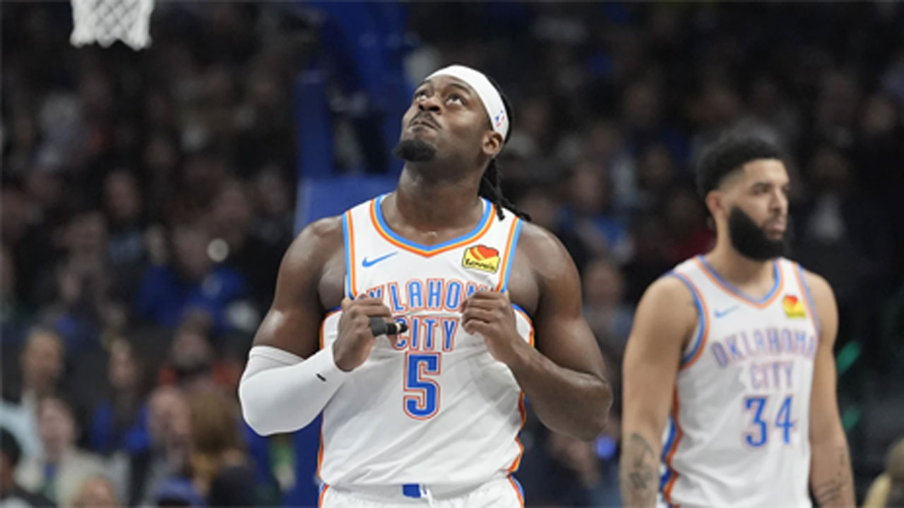 Mavericks beat Thunder 106-98 as SGA sits with wrist injury